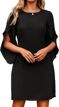Simplee Womens Cocktail Dress 2025 Formal Flutter Sleeve Elegant Chiffon Trendy Wedding Guest Dresses