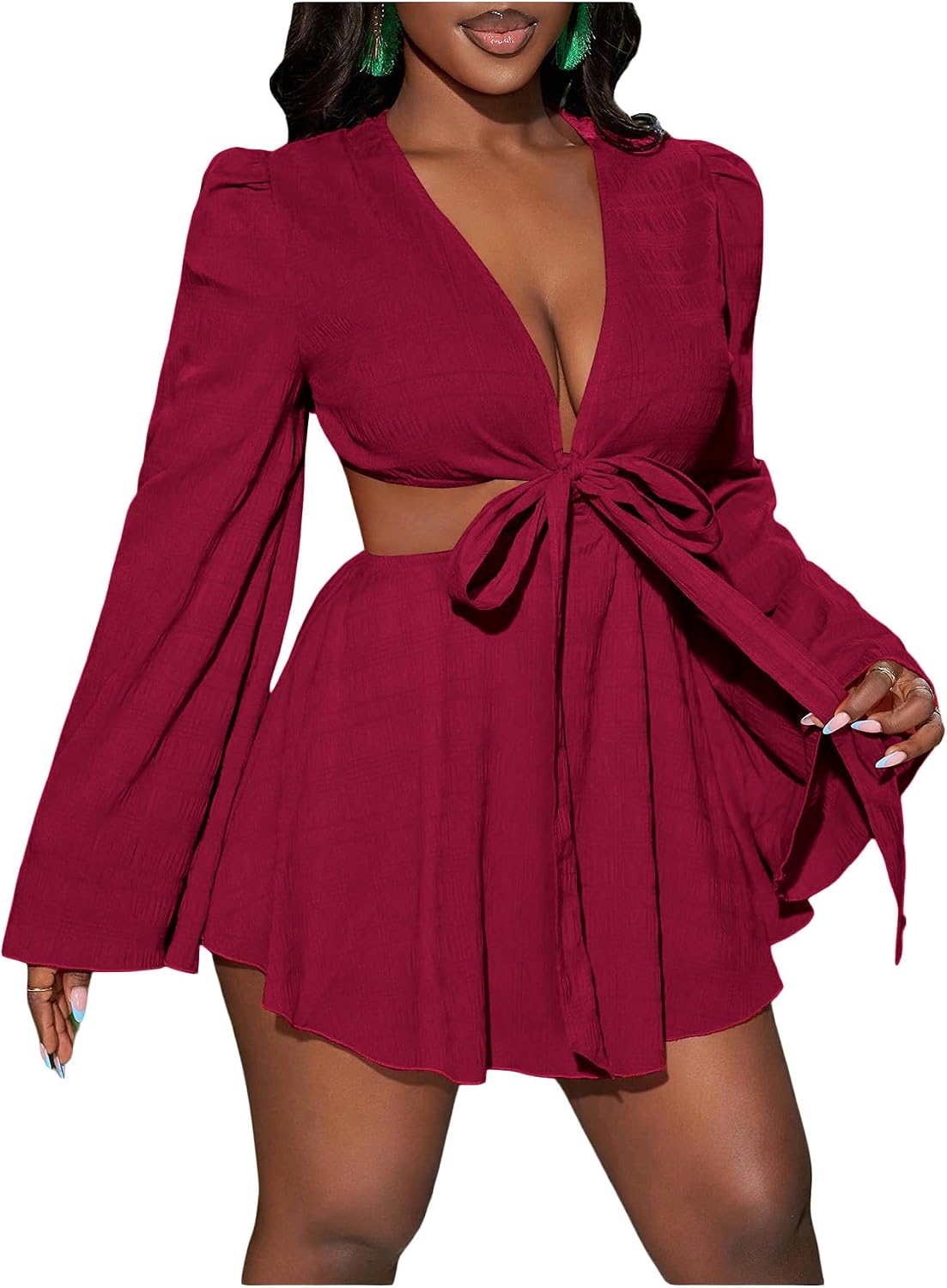 BEAUDRM Women's Summer Tropical Dress Sexy Vacation Outfits Beach Sundress | Tropical Dresses for Women, Summer Dress, Two Piece Sets, Summer Outfits