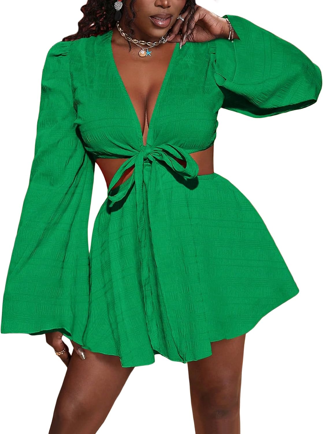 BEAUDRM Women's Summer Tropical Dress Sexy Vacation Outfits Beach Sundress | Tropical Dresses for Women, Summer Dress, Two Piece Sets, Summer Outfits