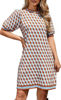 Kedera Sweater Dress for Women 2026 Summer Business Casual Short Sleeve Mini Knit Old Money Dresses Brunch Outfits